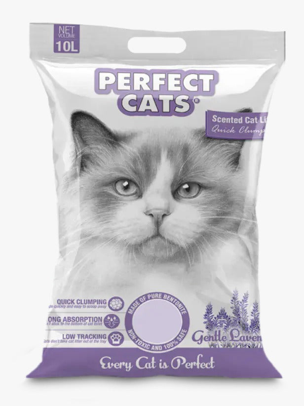 Arena Sanitaria para Gatos Perfect Cats Aroma Lavanda 10 L